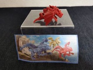 [新版] 1/3  Kinder Surprise 健達出奇蛋玩具 - 飛龍 (紅色)