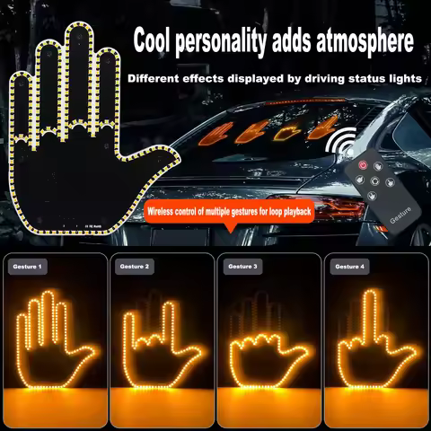 Automotive LED Gesture Lights, Warning Lights, Multi Gesture and Multi-Mode Switchable Atmosphere Si