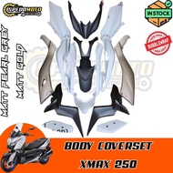 YAMAHA XMAX250 BODYSET/COVERSET/COVER/FRAME [ MATT PEARL GREY + MATT GOLD ]