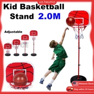 【Local Seller】Kid Basketball Hoop Adjustable Height Indoor Outdoor Sport Game Basketball Stand for K