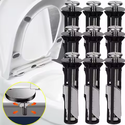 Toilet Seat Fastener Bolt Universal Stainless Steel Water Tank Bolt Hinge Screws Retractable Toilet 