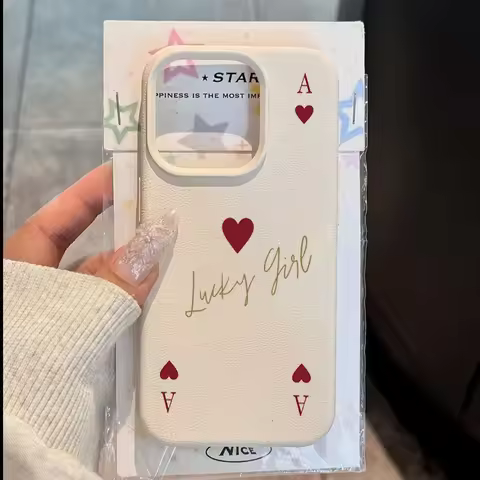 Phone Case For Xiaomi Poco X7 X6 X5 M6 F5 F6 F7 Pro Mi 15 14 13 15T 14T 13T 5G Stylish Ace of Hearts