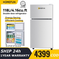 HOMEFUN Mini refrigerator inverter Rerfrigerator With Freezer Save Electricity  Quiet operation No n
