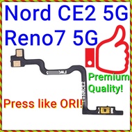 NEW ORI On /Off Volume Buttons Switch Flex Ribbon for Oneplus Nord CE 2 5G /Oppo Reno 7 / CPH2371 IV