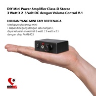 DIY Amplifier Mini Class-D Stereo Hi-Fi 3 Watt X 2 5 Volt DC V.1