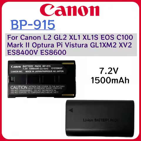 Battery For Canon Camera BP-915 BP 911 914 Battery For Canon XL2 GL2 XL1 XL1S EOS C100 C100 Mark II