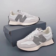 New Balance NB 327 men and women's white gray short running shoes