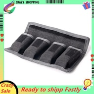 Battery Holder Case AA AAA Battery Storage Bag 4 Pocket for AA/AAA Battery and DSLR Camera Battery