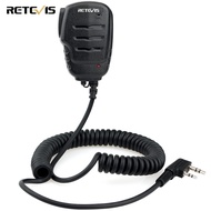 Retevis H-777 Walkie talkie Mic 2 Pin bahu Speaker Mic untuk Retevis RT22 RT21 RT19 H-777S RT15 RT68