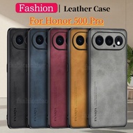 Casing For Honor 500 Pro 500Pro Honor500 Pro Honor500Pro Leather Phone Case Lens Shockproof Protecti