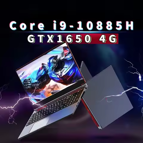 2026 New Gaming Laptop Computer Intel Core i9-10885H i7 8750H GTX1650 4G 16.1 Inch IPS Screen RAM Ma