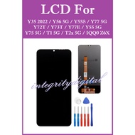 For VIVO Y35 2022/Y56 5G/Y55S/Y77 5G/Y72T/Y73T/Y77E/Y55 5G/Y75 5G/T1 5G/T2X 5G LCD Replacement Set