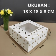 BREAD BOX 18x18x8 HAMPERS BOX/ CAKE BOX/ 18x18x8IVORY