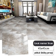 45cm*45cm Marble Tiles Self Adhesive Floor Sticker PVC Vinyl Flooring Mozek Lantai Mat Gum