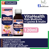 VitaHealth Kids Multivits + Lysine & Inulin 120ml EXP05/2028