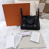 Hermes/ Lindy 26/ 黑銀/ Z刻
