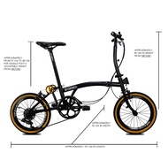 🇸🇬 Ethereal Trifold M7 Japan Shimano 7 Speed Foldable Bicycle Bike Foldie