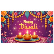 Happy Diwali Banner Diwali Backdrop For India Festival Decorations Indian Banner And Supplies For Ho