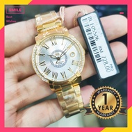 Roscani Ladies Gold colour plated watch E05