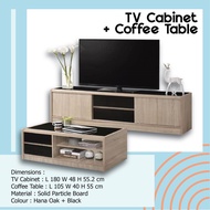 TV CABINET &amp; COFFEE TABLE MODERN DESIGN/ TV CONSOLE/TV RACK/TV STAND/MEDIA STORAGE CABINET/HALL CABINET