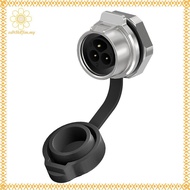 [vd45b8Jim.my] LP16 Power Adapter 2 3Pin Waterproof Aviation Electrical Connector IP68 Metal Signal 