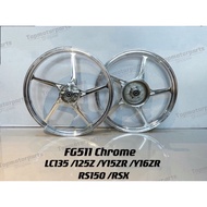Sport Rim FG511 Enkei CNC Chrome PNP Y15ZR /Y16ZR /RS150 /RSX /LC135 /SRL115 /SRL115FI /125Z CNC Chr