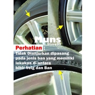 Lis ban Mobil Klasik White Wall Ban Mobil Velg Ring 13-16 Redwall