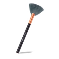 Brush Master Fan Makeup Brush For Highlighter,Blush, Flutty&Powder Cosmetic Tool w/Long Handle& Anti