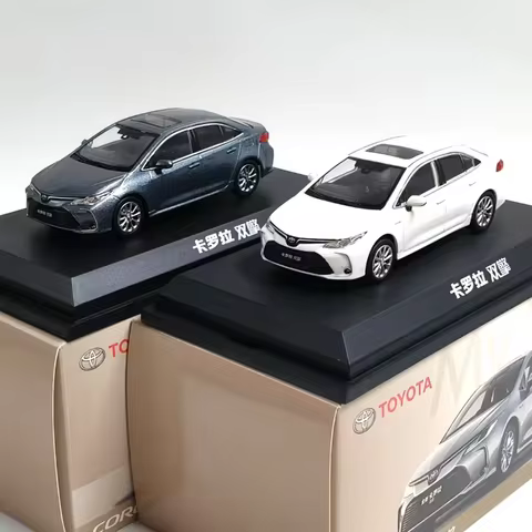 Diecast 1:43 Scale Corolla Hybrid Alloy Car Model Desktop decoration Unique gift Static display Coll