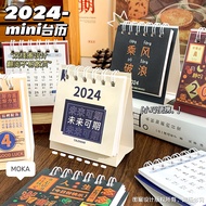 11 2024 calendar Desktop Small Desk Calendar Student Clock-in Calendar Cartoon Mini2024Desk Calendar Simple Good-looking