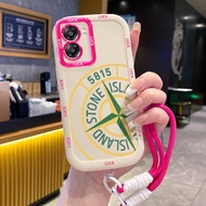 Case For OPPO A57 2022 A77 2022 A57s A57e A77s Crew Stone Island Phone Silicone Shockproof Strap