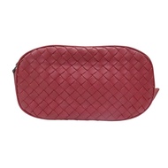 紅色 編織羊皮 腰包【BOTTEGA VENETA BV 寶緹嘉】