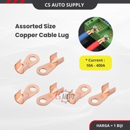 10A to 400A Cable Lug Copper Battery Socket Cable Bateri Tembaga Car Lorry Trailer