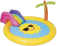 Bestway Inflatable Sun-Print Kiddie Pool with Slide - 201x104 cm