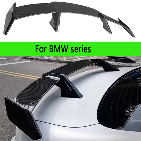 For BMW M2 F87 G87 M2C M3 F80 F82 F83 M4 M5 F90 Carbon Fiber Tail fins Rear Trunk Spoiler Guide Wing