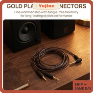 YUJINX Earphone Replacement Cable, 3.5mm to Dual 2.5mm Flexible Aux Cable, Plug and Play 120cm/47.2i