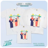 Kaos Kembaran Keluarga / Couple Pasangan Anak Tema Lebaran NW 3189