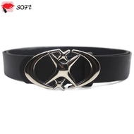 SOFTNESS Lether Belt, Cross Moon Star Design Y2k Belt, Vintage Pu Leather Y2k Punk Punk Belt Men Wom