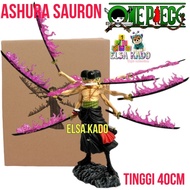 Action Figure Roronoa Zoro Ashura Sauron Standing 3 Heads 9 Swords Gk One Piece Collectible
