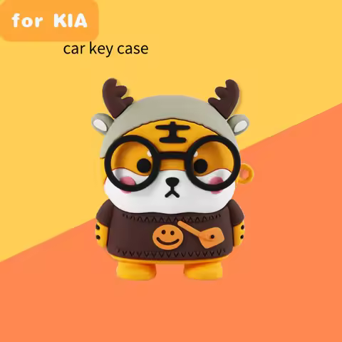 Cartoon car key case for KIA k3 Key holder k5/k2/kx3/k4/kx5 Smart Run Yi Run Fredi Lion Platinum Ext