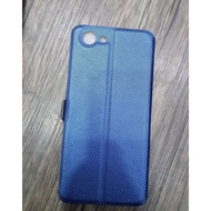 Flip casing oppo f7 navy blue