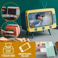 [ 2 IN 1 ] TV Design Tissue Box & Smarphone Holder (A)