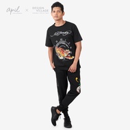 ED HARDY MEN’S PRINTED ROUND NECK TEE TIME TRAVELER TIGER
