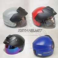 KH Keith Cruiser topi keledar (denganTinted Visor) separuh helmet Half Cut Kura-Kura Topi SIRIM LULU