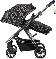 Diono Excurze Mid Size Stroller, Black Platinum