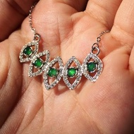 【Lost and find】古典 翡翠 孔雀羽毛 頸鏈