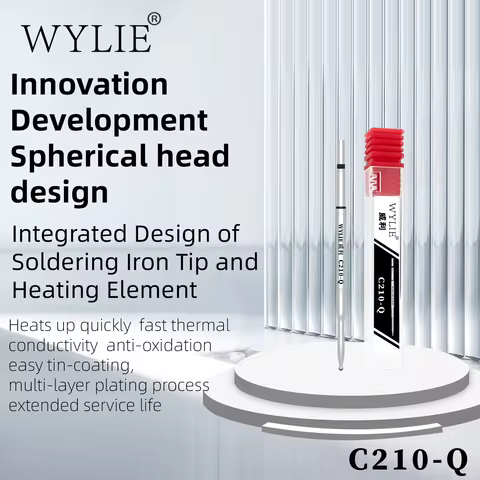 WYLIE C210-Q 1mm Ball Head Heating Core Fast Heating For T210 Handle Soldering Station Welding Tip P
