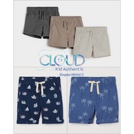 Genuine HM/UK soft rough shorts for babies, sizes from 6-9m to 3-4y