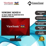 Viewsonic VA2432-H 24" 1080p 75Hz SuperClear IPS Technology Monitor with Frameless Design