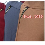 Jumbo xxl waffle crepe zipper pants fits 85kg
